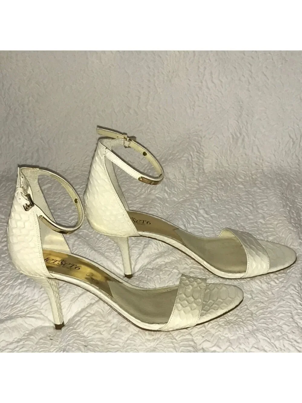Michael Kors Jet Set 6 Leather Sandal Heels NWOT
